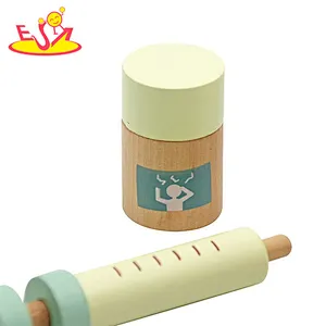 Новый дизайн Macaron, милая деревянная кухонная игрушка для детей W10C582